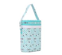 Reinscer Sac à biberons mignon dessin animé sac portable pour biberon sac isotherme momie sac à main lait nourriture thermique sac chaud, Blanc., Taille