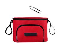 Reinscer Sac pour poussette, sac à biberons, sac à couches, organisateur de poussette, sac suspendu, accessoires de voiture pour , rouge