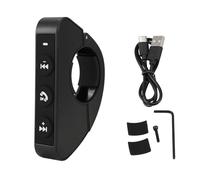 Reinscer Télécommande Bluetooth sans fil pour casque de moto - Commande au guidon - Clavier à boutons - Télécommande - Connexion au téléphone portable.