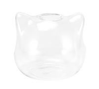 Reinscer Vase en verre en forme de chat - Pour plantes hydroponiques - Vase en verre - Cadeau d'art décoratif