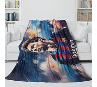 REIPOL Messi Football Couverture Chaude - Couverture pour Vous Garder Au Chaud Et À l'aise, sauf Si Vous Êtes Occupé par des Animaux De Compagnie Ou Votre Famille Ou Emporté par Votre Ex(100x130cm)