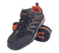 REIS Brecuador-OB_Bp37 Chaussures Professionnelles, Noir/Orange, Pointure 37