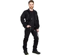 REIS FORECO-B Pantalon de travail à bretelles pour homme | Pantalon de sécurité | Cargo | Pantalon de travail | Salopette de travail | Salopette | Noir-Gris clair | Taille : 60