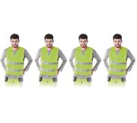 REIS KOS-5SE6XL Gilet de signalisation, jaune, taille 6XL (Lot de 2)