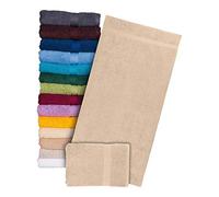 Reis T-SOFT-BE_70x140 Sof'touch Lot de 12 serviettes en éponge Beige 70 x 140 cm