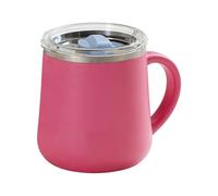 Reise Kaffeebecher - Edelstahl Becher mit Deckel und Griff | Isolierter Thermobecher für Unterwegs | Heiß- und Kaltgetränke wie Kaffee Tee Milch Saft für Zuhause Büro Schule Wohnheim Wohnung Camping