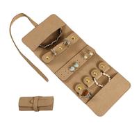 Reise Schmuckrolle Schmuckrolles pour femme | Tragbarer Schmuckrollen-Organizer Mit Großer Kapazität | Halsketten, Ringe, Ohrringe, Armbänder, Platzsparender Behälter