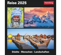 Reise Tagesabreißkalender 2025 - Kulturkalender - Städte, Menschen, Landschaften: Kalender für jeden Tag mit faszinierenden Bildern fremder Kulturen, ... Orten aus aller Welt. Tischkalender 2025