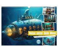 Reise unter dem Meer (Wandkalender 2026 DIN A3 quer), CALVENDO Monatskalender: nach einem Roman von Jules Verne