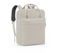 reisenthel Allday Backpack M herringbone sand (chevrons couleur sable) - Sac à dos polyvalent pour la vie quotidienne, les voyages, le shopping ou le travail - Imperméable, bagage à main autorisé