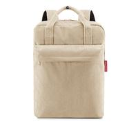 reisenthel allday backpack M, Reisetasche, Rucksack, Recycling-PET, Cord Sand, 15 L, EJ6052