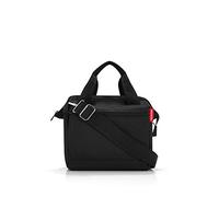 reisenthel allrounder cross - sac à bandoulière réglable, petit format, 3 compartiments et 1 zippé à l'intérieur, 2 compartiments zippés extérieurs, 2 poignées, volume de 4l, en black