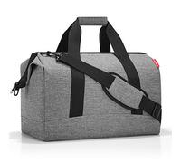 reisenthel Allrounder L - Un Sac Type Sacoche Docteur avec Grande Ouverture à arceaux, Ouverture avec Fermeture zippée, 6 Compartiments intérieurs, 2 poignées, en Twist Silver - 30L