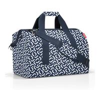 reisenthel Allrounder L - Un Sac Type Sacoche Docteur avec Grande Ouverture à arceaux, Ouverture avec Fermeture zippée, 6 Compartiments intérieurs, 2 poignées, en Signature Navy - 30L