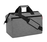 reisenthel Allrounder M Florist Indigo - Sacoche de médecin Polyvalente pour Le Voyage, Le Travail et Les Loisirs - avec Fonction Pratique d'accroche Trolley, Couleur:Twist Silver