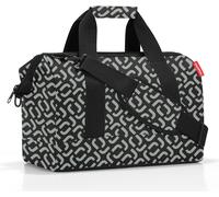 reisenthel Allrounder M - Un Sac Type Sacoche Docteur avec Grande Ouverture à arceaux, Ouverture avec Fermeture zippée, 6 Compartiments intérieurs, 2 poignées, en Signature Black