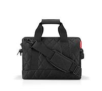 reisenthel Allrounder M Rhombus Black - Sac de médecin Polyvalent pour Les Voyages, Le Travail ou Les Loisirs - Design Fonctionnel et élégant, 40 x 33,5 x 24, Moderne