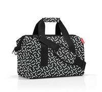 reisenthel Allrounder M - Un Sac Type Sacoche Docteur avec Grande Ouverture à arceaux, Ouverture avec Fermeture zippée, 6 Compartiments intérieurs, 2 poignées, en Signature Black