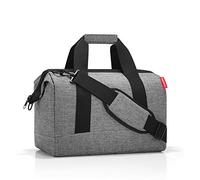 reisenthel Allrounder M - Un Sac Type Sacoche Docteur avec Grande Ouverture à arceaux, Ouverture avec Fermeture zippée, 6 Compartiments intérieurs, 2 poignées, en Twist Silver