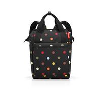 reisenthel allrounder R - 2-en 1 sac à dos et cabas pratique pour les voyages, 3 compartiments & 1 zippé à l'intérieur, 2 & 1 zippé à l'extérieur, 2 poignées, bandoulière, en motif dot