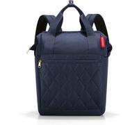 Reisenthel Allrounder R Rhombus Midnight Gold ¿ Sac À Dos Et Sac De Transport En Un ¿ Avec Languette Pour Chariot De Voyage, Rhombus Midnight Gold, 31 X 39 X 17, Moderne