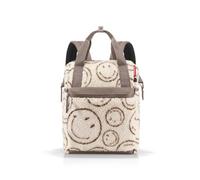 reisenthel Allrounder R - Sac à dos et sac de transport en un - Avec languette pour chariots de voyage, Smiley Teddy Chocolat, Einheitsgröße