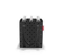 reisenthel Bottlebag Glossy Dots Black - 9 compartiments, recyclage facile des bouteilles, sangles de transport