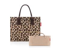 reisenthel Bundle Daily Shopper + Organisateur - Sac fonctionnel avec combinaison d'organisation : fini le chaos de poche - avec compartiments pratiques et poignées de transport., Leo Macchiato +