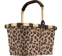 Reisenthel Carrybag classique - motif léopard brun - cadre doré - détails léopard - fond imperméable - leo macchiato