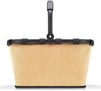reisenthel carrybag, Einkaufskorb, Korb, Picknickkorb, Frame Raffia Black, 22 L, BK7079