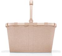 reisenthel carrybag, Einkaufskorb, Korb, Picknickkorb, Tragetasche, Polyestergewebe, Frame Twist Coffee, 22 L, BK6043