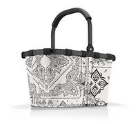 reisenthel carrybag frame bandana white - Panier de courses robuste avec beaucoup d'espace de rangement et une poche intérieure pratique - Design élégant et hydrofuge