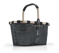 reisenthel carrybag gris foncé - Panier à provisions solide avec beaucoup d'espace de rangement et poche intérieure pratique - Design élégant et imperméable à l'eau