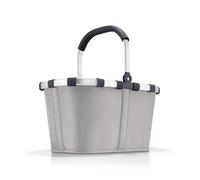 reisenthel Carrybag Herringbone Grey - Panier à provisions Stable avec Beaucoup d'espace de Rangement et Poche intérieure Pratique - Design élégant et imperméable