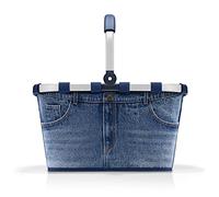 reisenthel carrybag Jeans 2- Panier à provisions solide avec beaucoup d'espace de rangement et poche intérieure pratique - Design élégant et imperméable à l'eau
