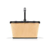 reisenthel Carrybag - Panier à provisions stable avec beaucoup d'espace de rangement et poche intérieure pratique - Design élégant et imperméable, Frame Raffia Black, 48 x 29 x 28 cm (B x H x T)