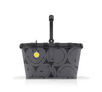 reisenthel Carrybag - Panier à provisions Stable avec Beaucoup d'espace de Rangement et Poche intérieure Pratique - Design élégant et imperméable, Smiley Grey, 48 x 29 x 28 cm (B x H x T)