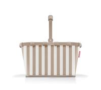 reisenthel Carrybag - Panier à provisions Stable avec Beaucoup d'espace de Rangement et Poche intérieure Pratique - Design élégant et imperméable, Summerstripes Coffee, 28 x 48 x 29 cm, Moderne