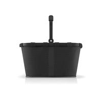 reisenthel Carrybag - Panier à provisions stable avec beaucoup d'espace de rangement et poche intérieure pratique - Design élégant et imperméable, Maille noire, Mittelgroße