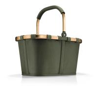 reisenthel carrybag forest gold - Panier à provisions stable avec beaucoup d'espace de rangement et poche intérieure pratique - Design élégant et imperméable
