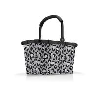 reisenthel Carrybag - Panier à provisions Stable avec Beaucoup d'espace de Rangement et Poche intérieure Pratique - Design élégant et imperméable, Frame Leo Nero, Panier de Courses