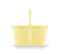 reisenthel Carrybag - Panier à provisions Stable avec Beaucoup d'espace de Rangement et Poche intérieure Pratique - Design élégant et imperméable, Cadre en Maille Citron