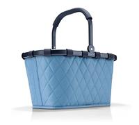 reisenthel carrybag rhombus bleu- Panier à provisions solide avec beaucoup d'espace de rangement et poche intérieure pratique - Design élégant et imperméable à l'eau