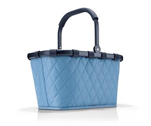 reisenthel carrybag rhombus bleu- Panier à provisions solide avec beaucoup d'espace de rangement et poche intérieure pratique - Design élégant et imperméable à l'eau