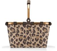 reisenthel Carrybag XS Leo Macchiato - Panier à provisions stable avec poche intérieure pratique - Design élégant et imperméable