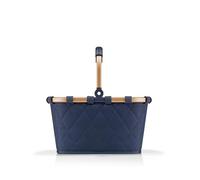 reisenthel Carrybag XS Frame Rhombus Midnight Gold - Petit panier stable au format XS Petite variante de l'icône de courses Poche intérieure pratique - Design élégant et imperméable