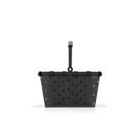 reisenthel Carrybag XS Glossy Dots Black - Panier à provisions stable avec poche intérieure pratique - Design élégant et imperméable
