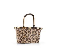 reisenthel Carrybag XS Leo Macchiato - Petit panier solide au format XS - Petite variante de l'icône de courses - Poche intérieure pratique - Design élégant et imperméable