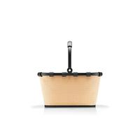 reisenthel Carrybag XS - Petit Panier Solide au Format XS - Petite Variante de l'icône de Courses - Poche intérieure Pratique - Design élégant et imperméable, Raffia Black, 33,5 x 21 x 19,5 cm (B x H