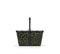 reisenthel carrybag XS Teddy Leo Olive - Panier à provisions Stable avec Poche intérieure Pratique - Design élégant et imperméable